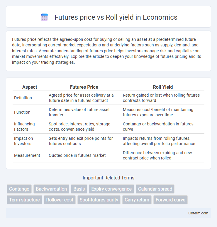 Roll yield vs Futures price in Economics - What is The Difference?