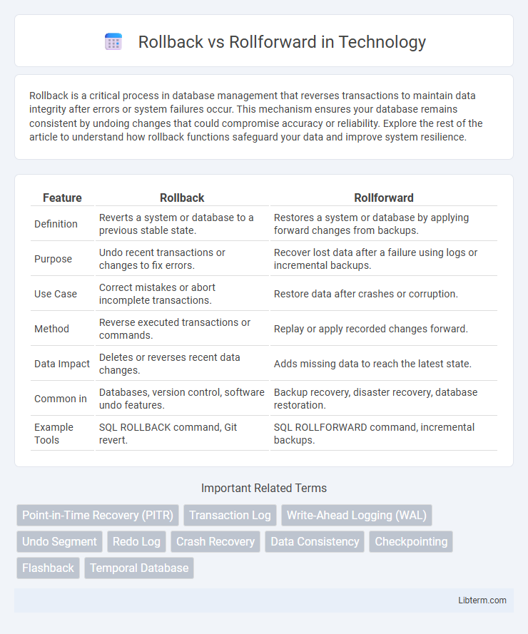 Rollforward vs Rollback in Technology - What is The Difference?