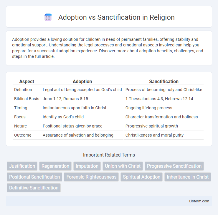 Sanctification vs Adoption in Religion - What is The Difference?