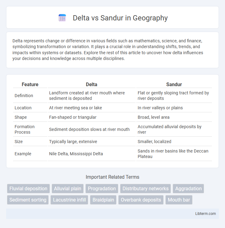 Sandur vs Delta in Geography - What is The Difference?