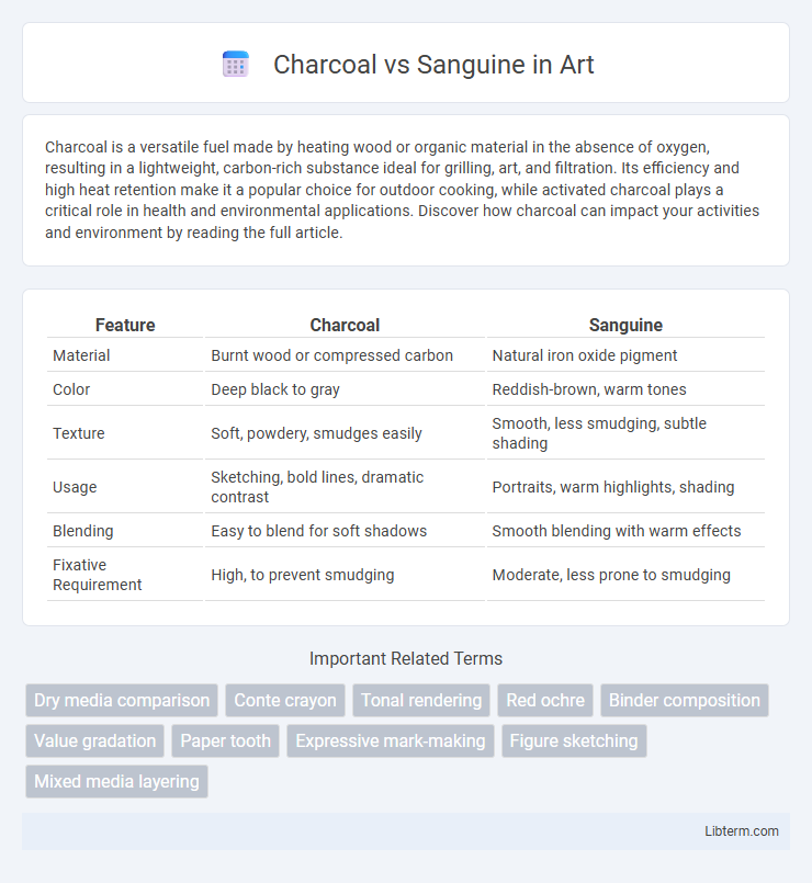 Sanguine vs Charcoal in Art - What is The Difference?