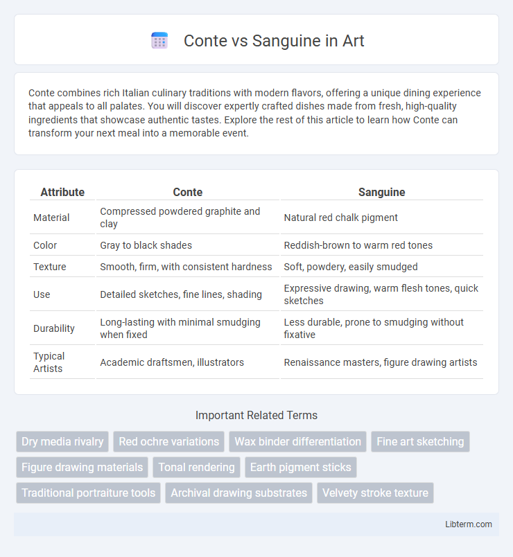 Sanguine vs Conte in Art - What is The Difference?