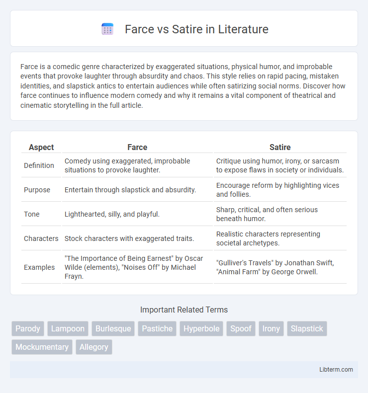 Satire vs Farce in Literature - What is The Difference?