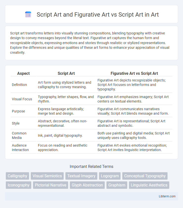 Script Art vs Script Art and Figurative Art in Art - What is The Difference?