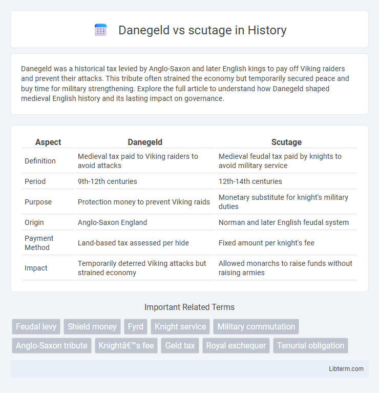 scutage vs Danegeld in History - What is The Difference?