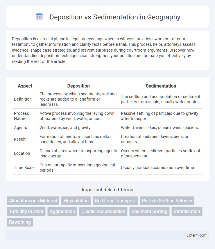 Sedimentation vs Deposition in Geography - What is The Difference?