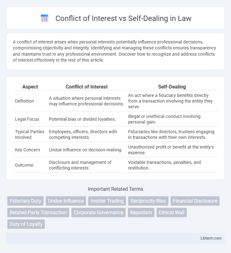 Self-Dealing vs Conflict of Interest in Law - What is The Difference?