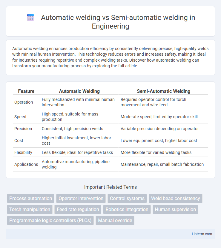 Semi-automatic welding vs Automatic welding in Engineering - What is The Difference?