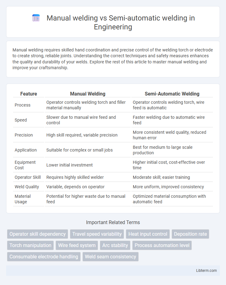 Semi-automatic welding vs Manual welding in Engineering - What is The Difference?