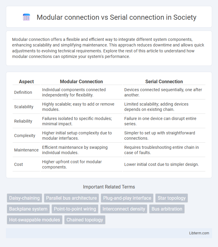 Serial connection vs Modular connection in Society - What is The Difference?