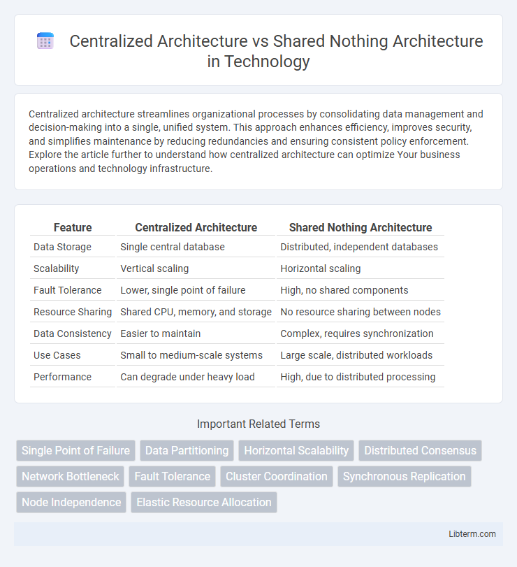 Shared Nothing Architecture vs Centralized Architecture in Technology - What is The Difference?