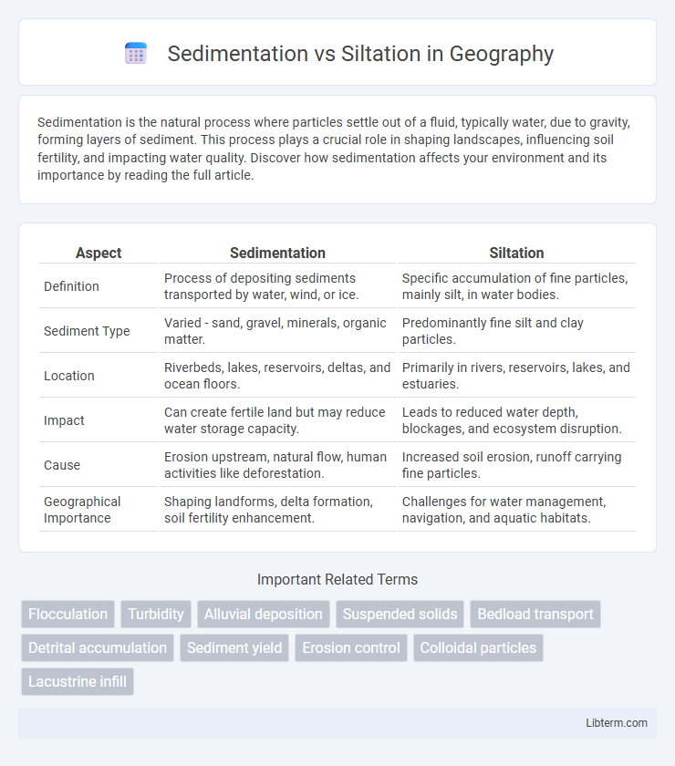 Siltation vs Sedimentation in Geography - What is The Difference?
