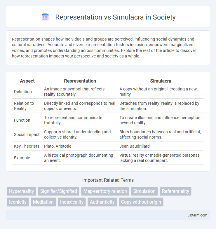 Simulacra vs Representation in Society - What is The Difference?
