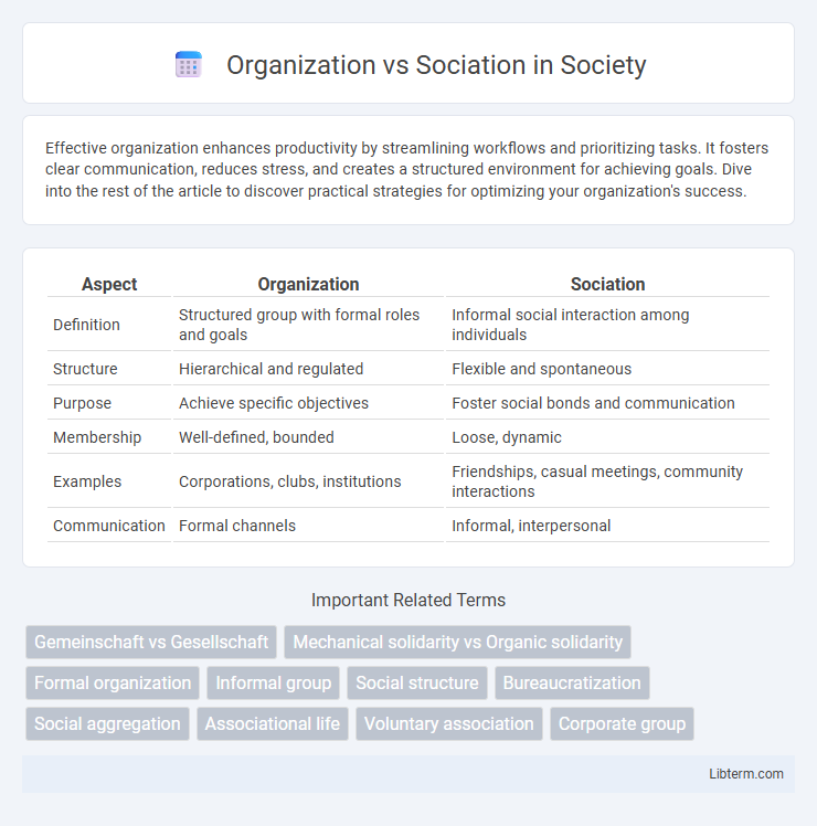 Sociation vs Organization in Society - What is The Difference?