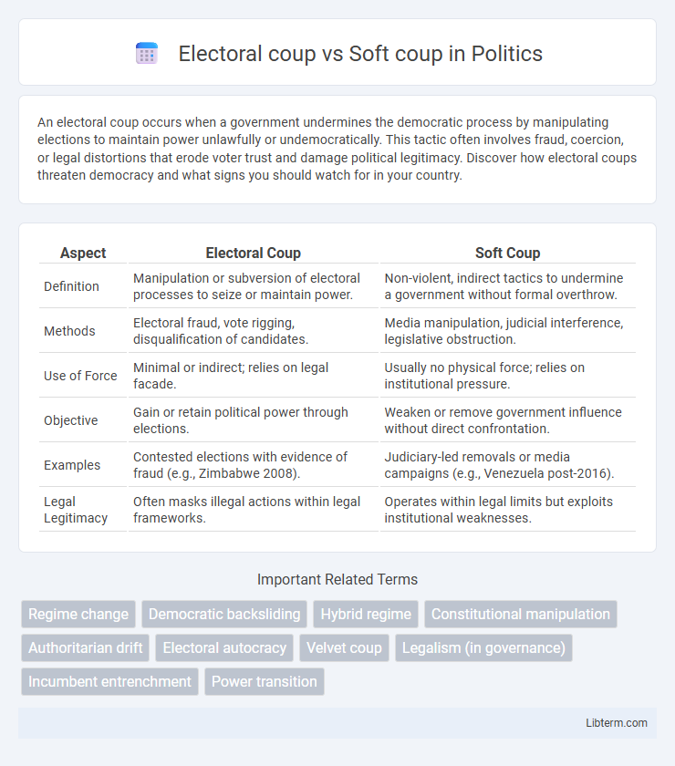 Soft coup vs Electoral coup in Politics - What is The Difference?