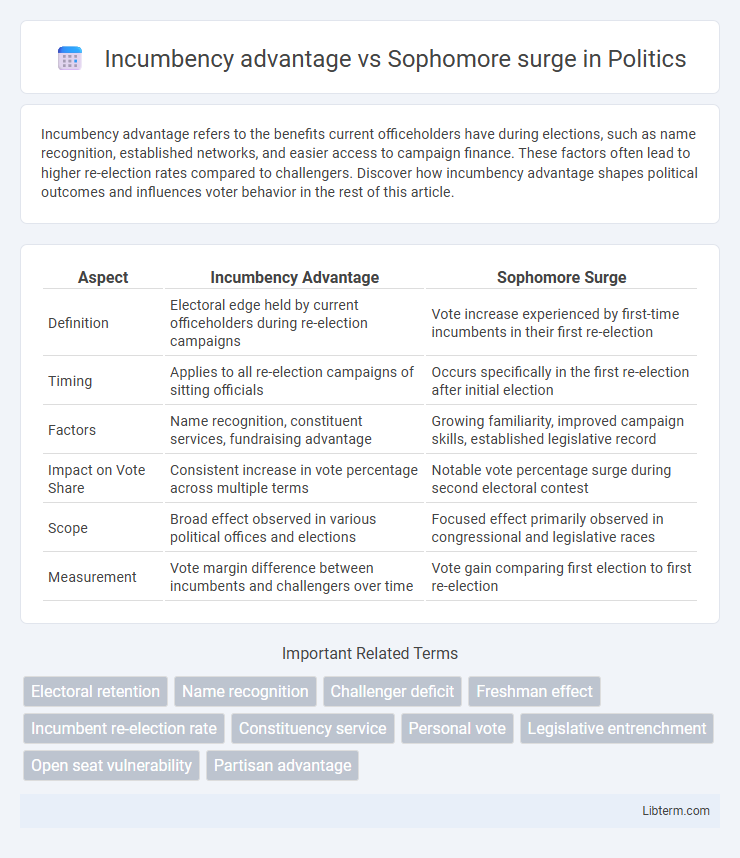 Sophomore surge vs Incumbency advantage in Politics - What is The Difference?