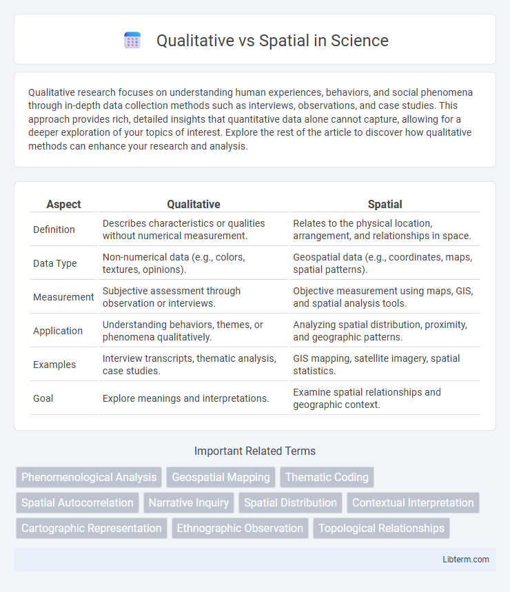 Spatial vs Qualitative in Science - What is The Difference?