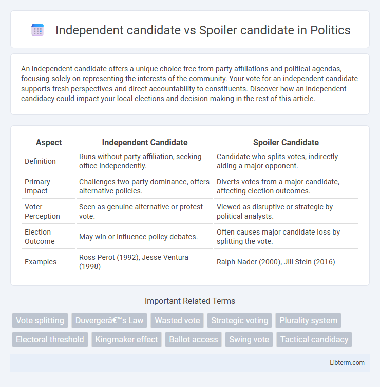 Spoiler candidate vs Independent candidate in Politics - What is The Difference?