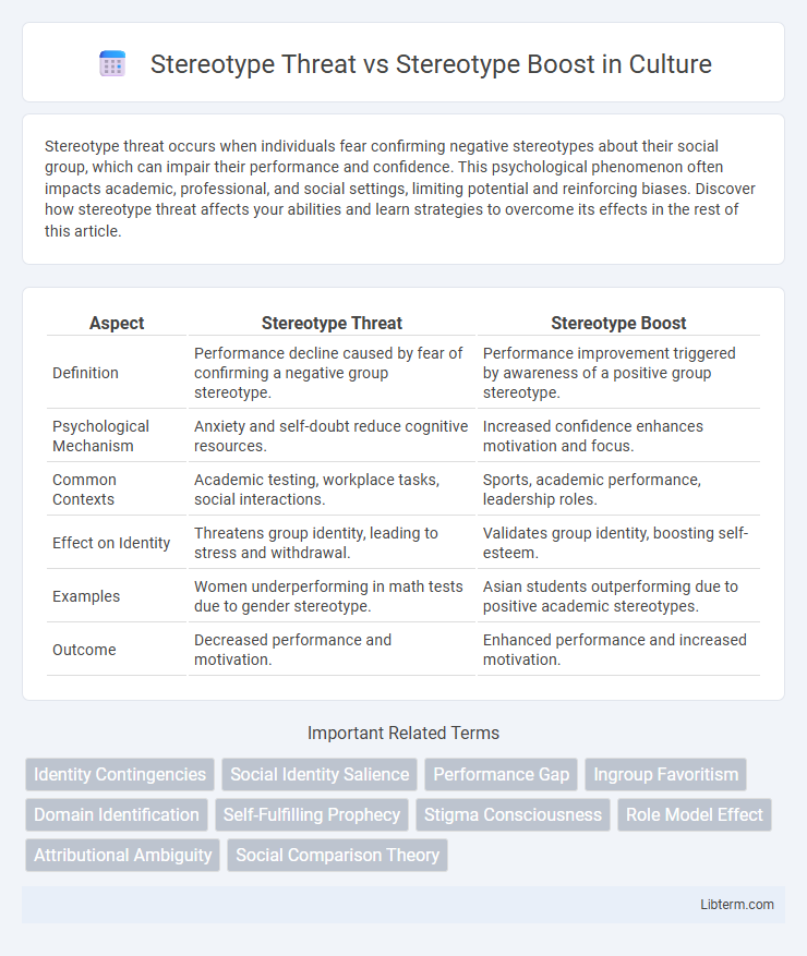 Stereotype Boost vs Stereotype Threat in Culture - What is The Difference?