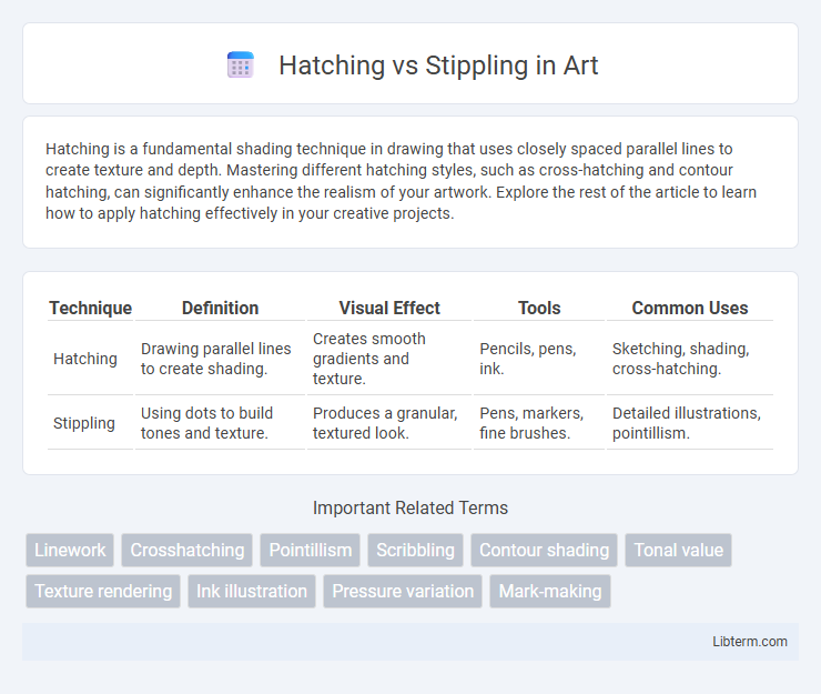 Stippling vs Hatching in Art - What is The Difference?