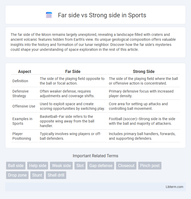 Strong side vs Far side in Sports - What is The Difference?