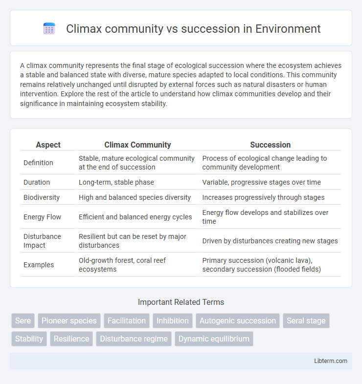 succession vs Climax community in Environment - What is The Difference?