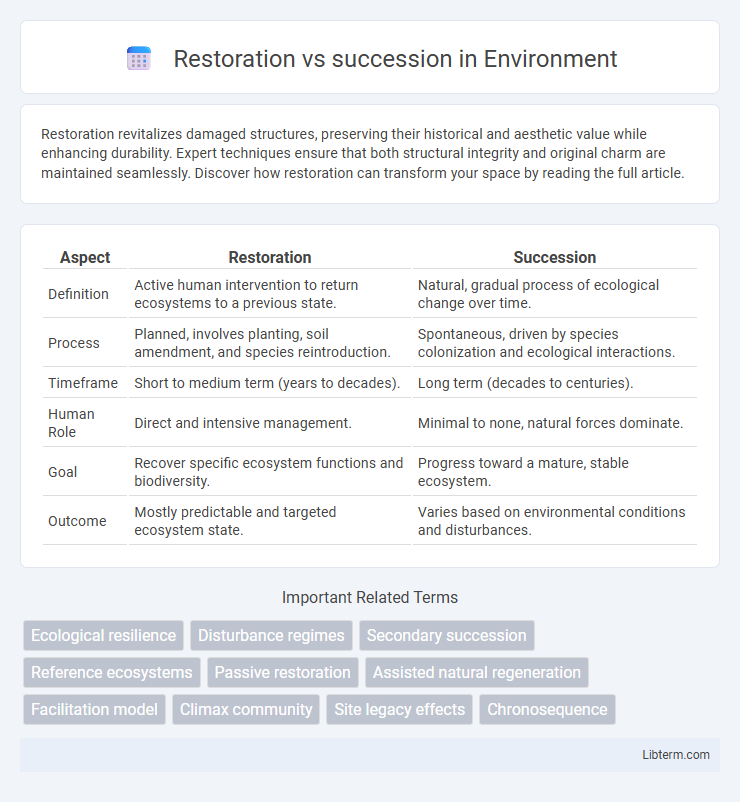 succession vs Restoration in Environment - What is The Difference?