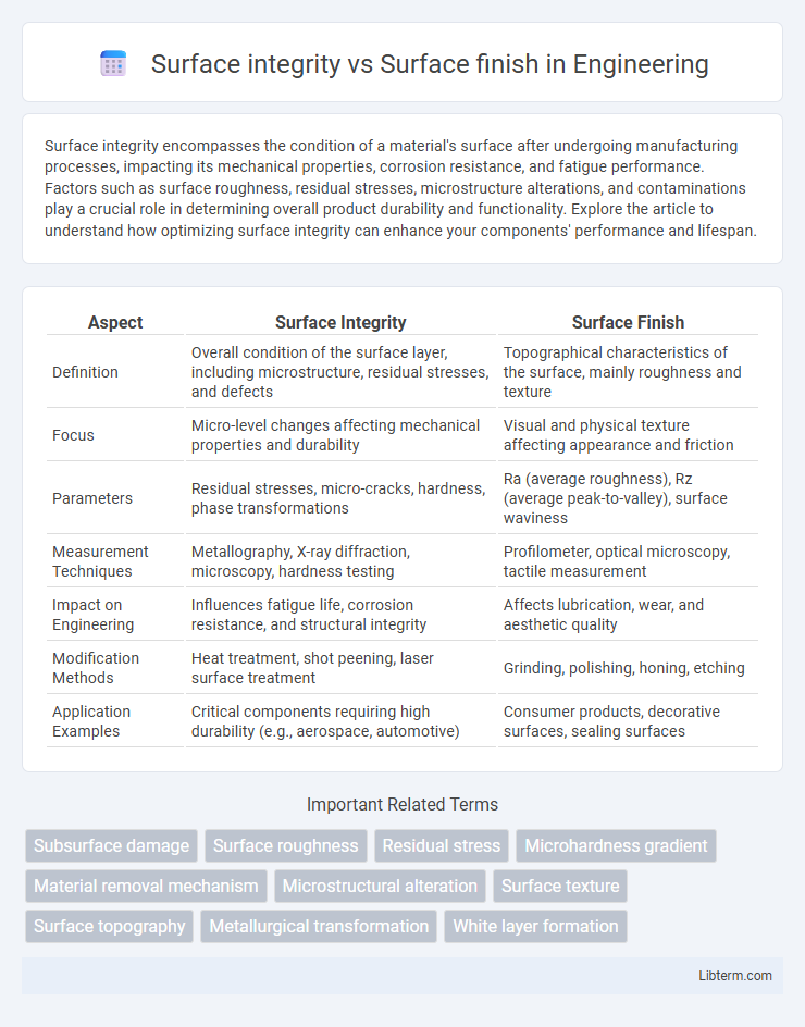 Surface finish vs Surface integrity in Engineering - What is The Difference?