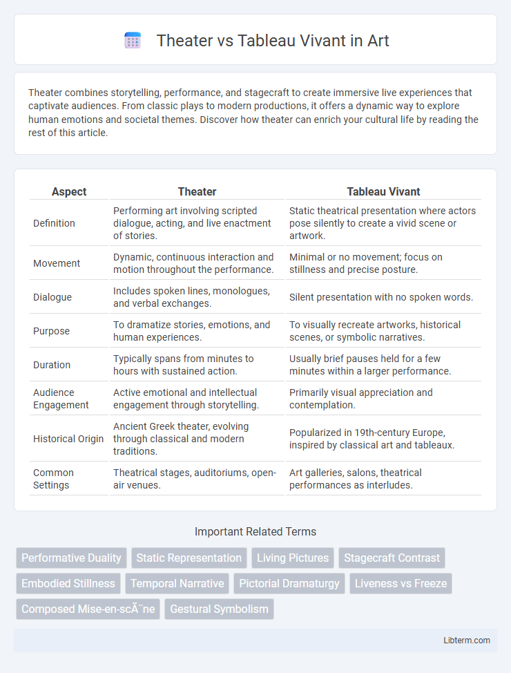 Tableau Vivant vs Theater in Art - What is The Difference?