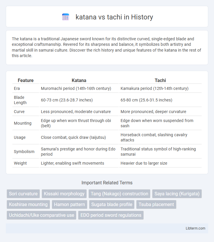tachi vs katana in History - What is The Difference?