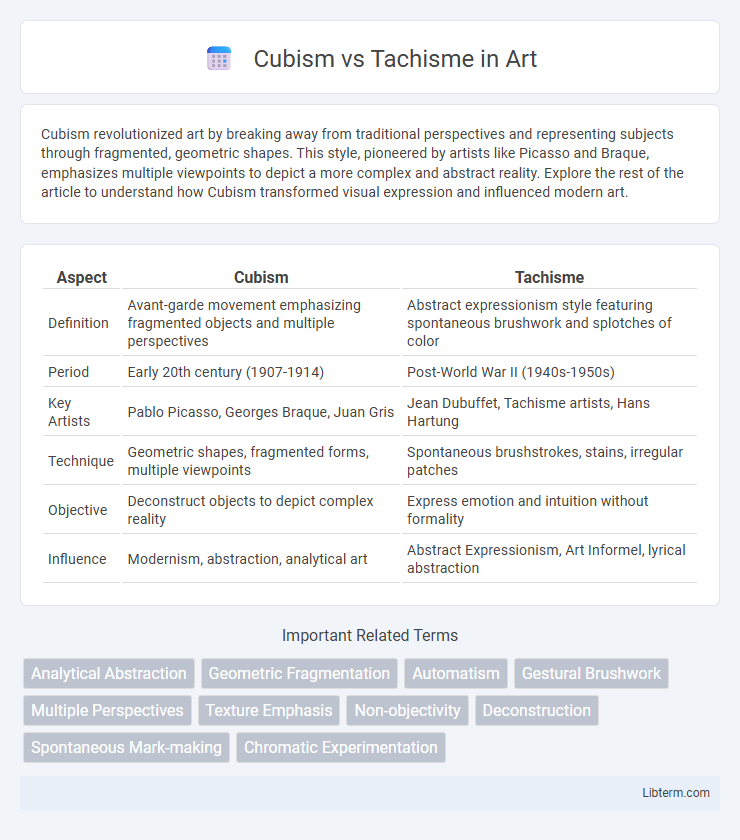 Tachisme vs Cubism in Art - What is The Difference?