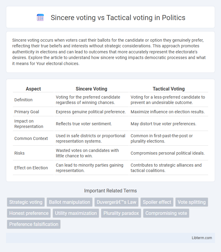 Tactical voting vs Sincere voting in Politics - What is The Difference?