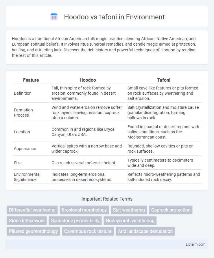 tafoni vs Hoodoo in Environment - What is The Difference?