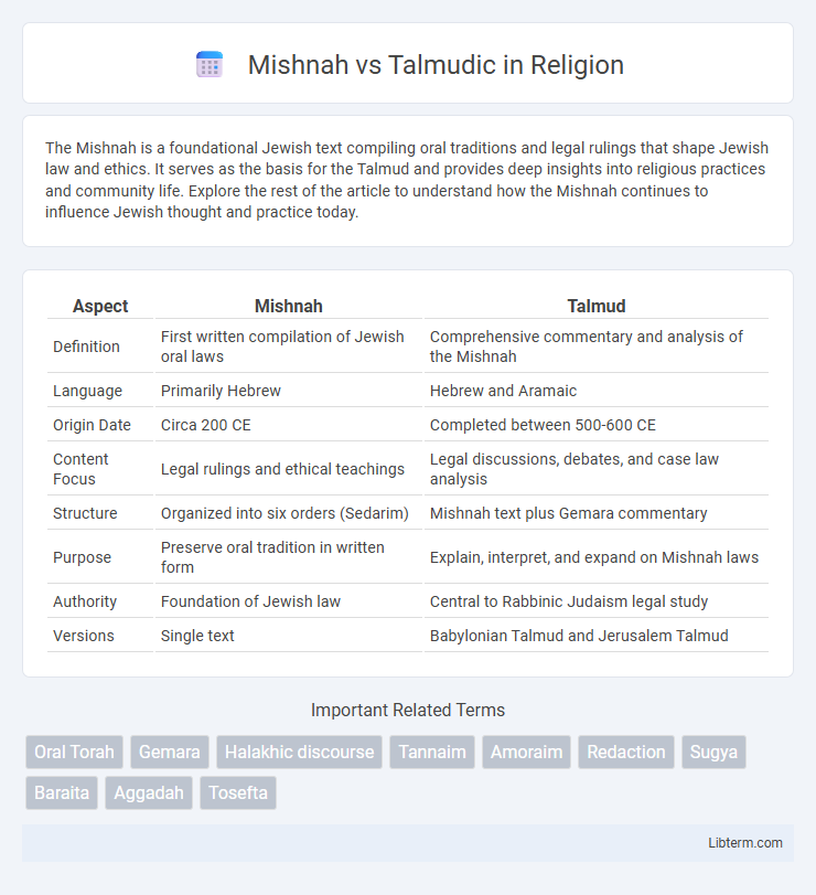 Talmudic vs Mishnah in Religion - What is The Difference?