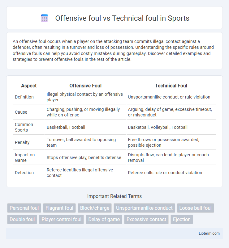 Technical foul vs Offensive foul in Sports - What is The Difference?