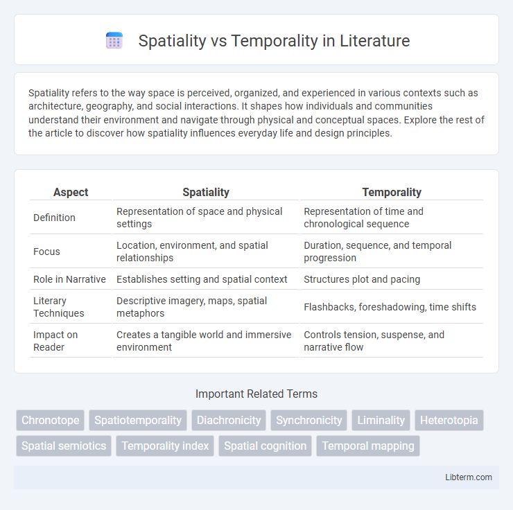 Temporality vs Spatiality in Literature - What is The Difference?
