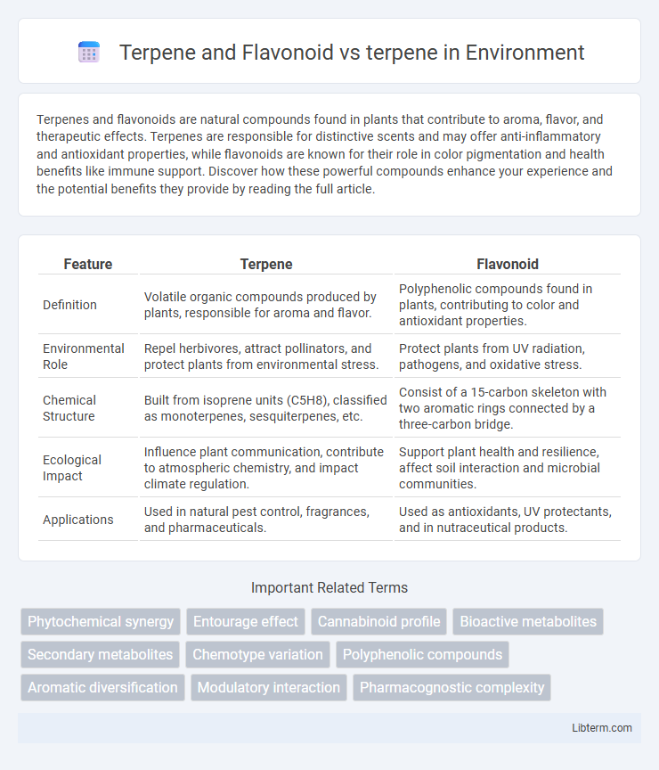 terpene vs Terpene and Flavonoid in Environment - What is The Difference?