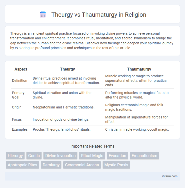 Thaumaturgy vs Theurgy in Religion - What is The Difference?