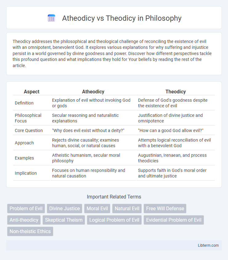 Theodicy vs Atheodicy in Philosophy - What is The Difference?
