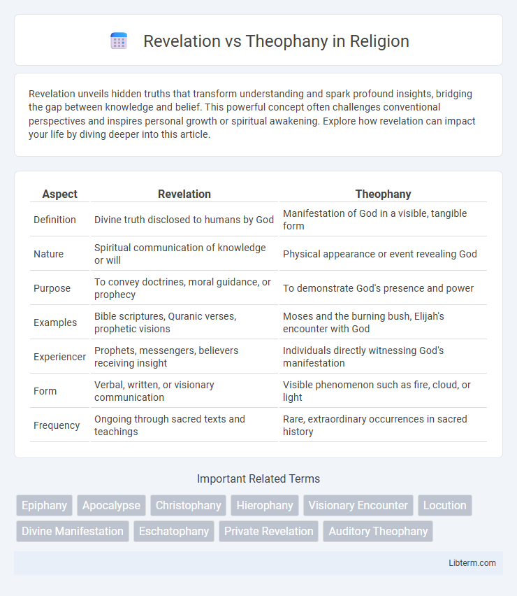 Theophany vs Revelation in Religion - What is The Difference?