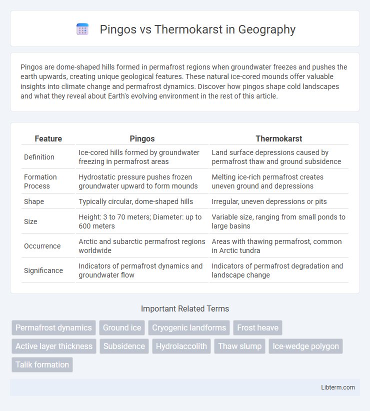 Thermokarst vs Pingos in Geography - What is The Difference?