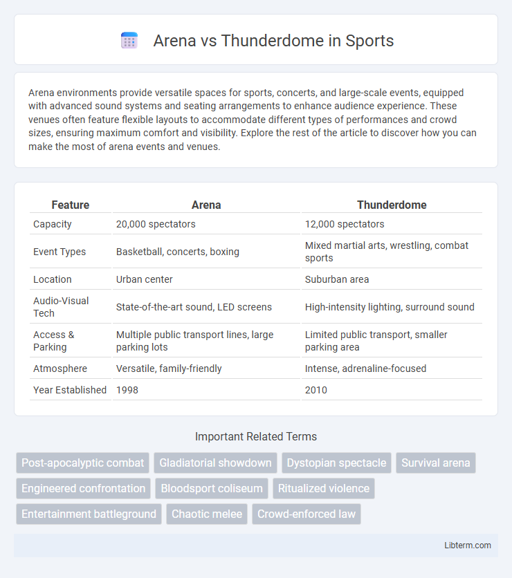 Thunderdome vs Arena in Sports - What is The Difference?