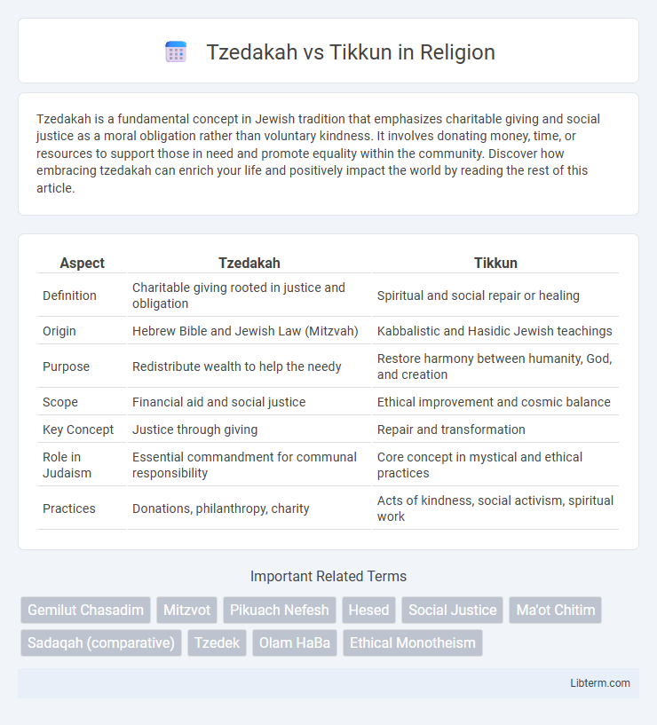 Tikkun vs Tzedakah in Religion - What is The Difference?