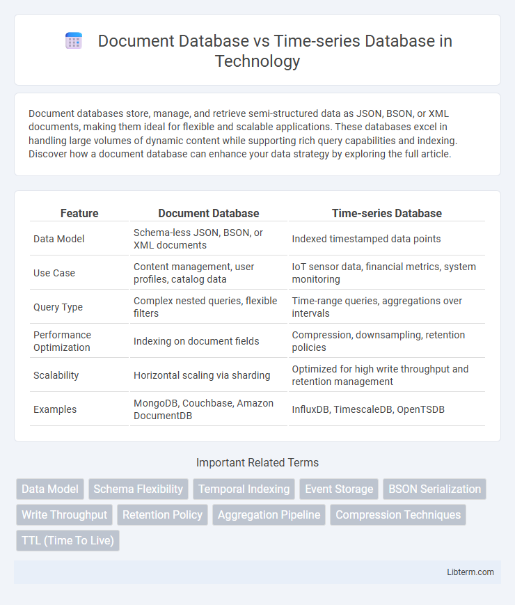 Time-series Database vs Document Database in Technology - What is The Difference?