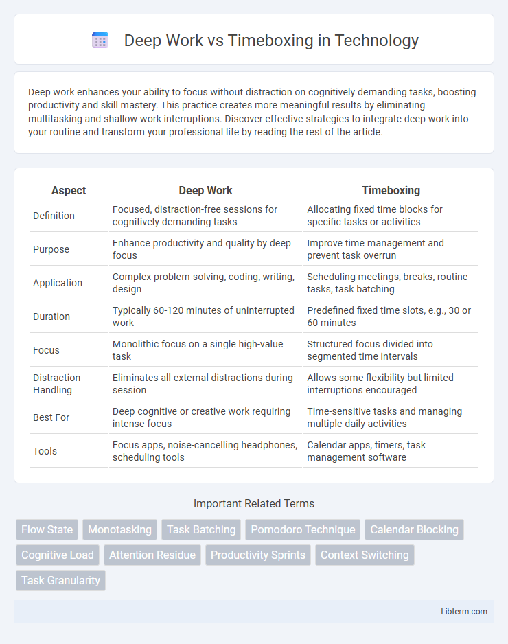 Timeboxing vs Deep Work in Technology - What is The Difference?