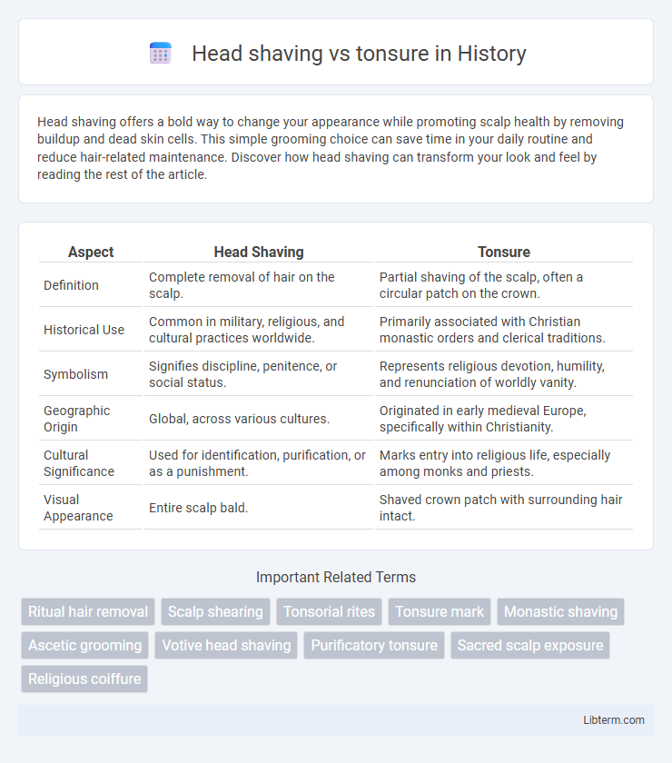 tonsure vs Head shaving in History - What is The Difference?