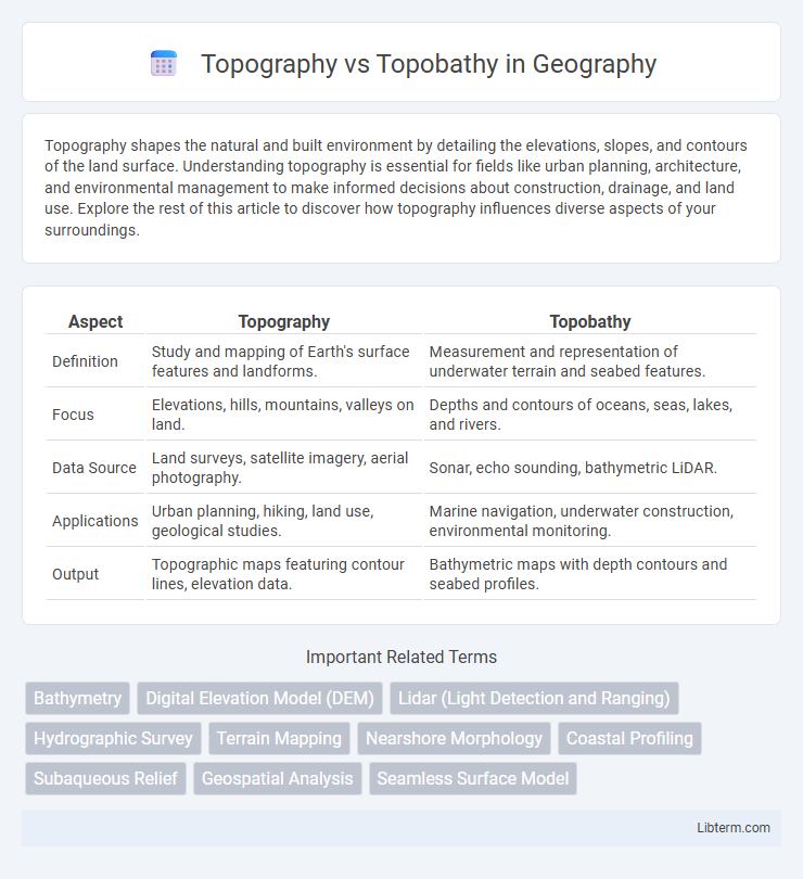 Topobathy vs Topography in Geography - What is The Difference?