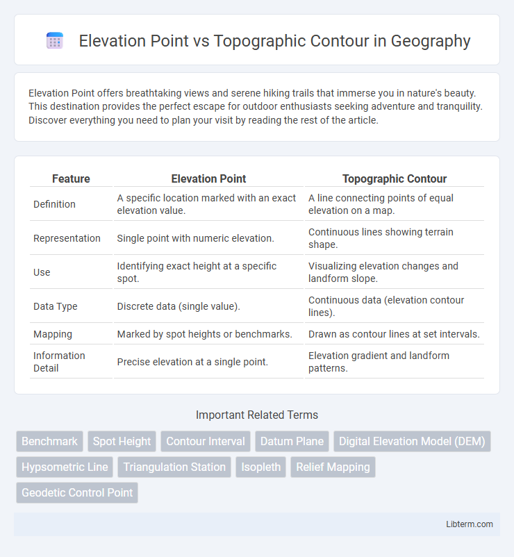 Topographic Contour vs Elevation Point in Geography - What is The Difference?
