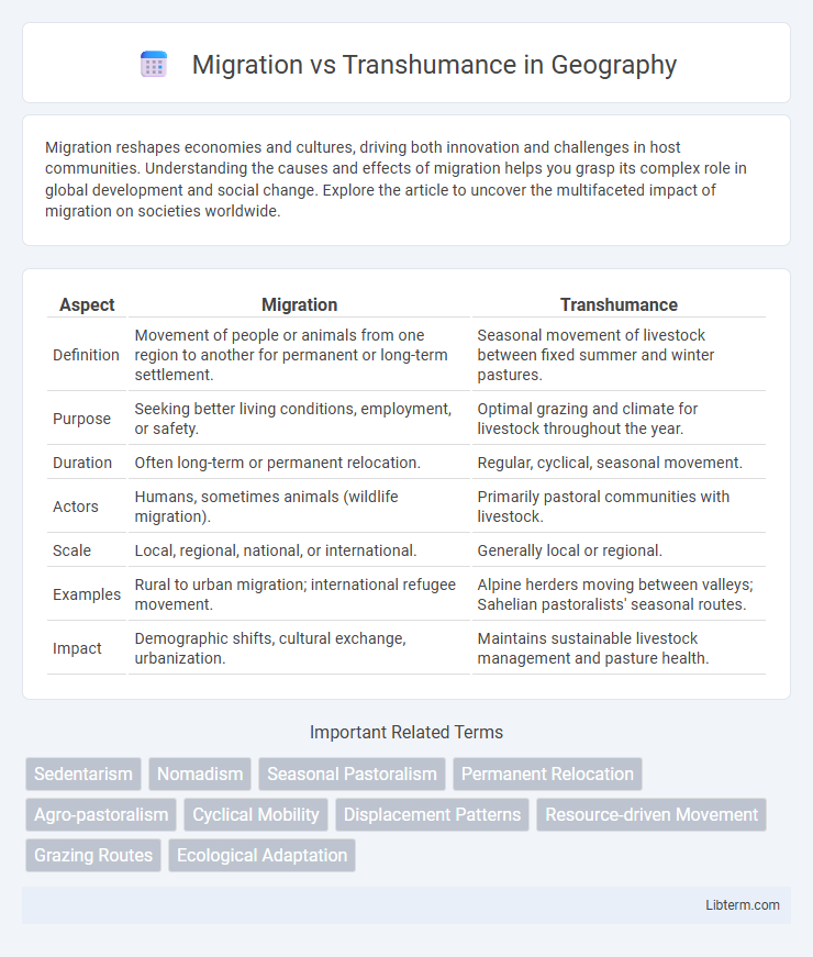 Transhumance vs Migration in Geography - What is The Difference?