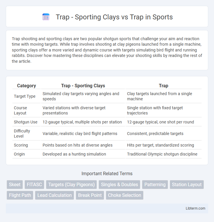 Trap vs Trap - Sporting Clays in Sports - What is The Difference?